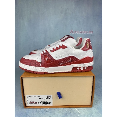 Buy Louis Vuitton Trainer Low "#54 Mini Monogram - Red" 1AANFJ Quality Reps Replicas Shoes