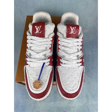 Buy Louis Vuitton Trainer Low "#54 Mini Monogram - Red" 1AANFJ Quality Reps Replicas Shoes