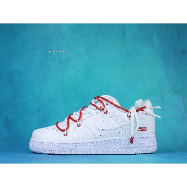 Buy Supreme x Nike Air Force 1 Low "White Red" CU9225-101 Quality Reps Replicas Shoes
