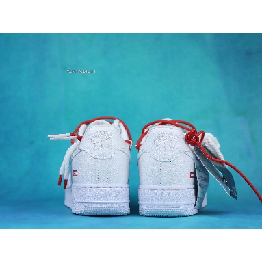 Buy Supreme x Nike Air Force 1 Low "White Red" CU9225-101 Quality Reps Replicas Shoes