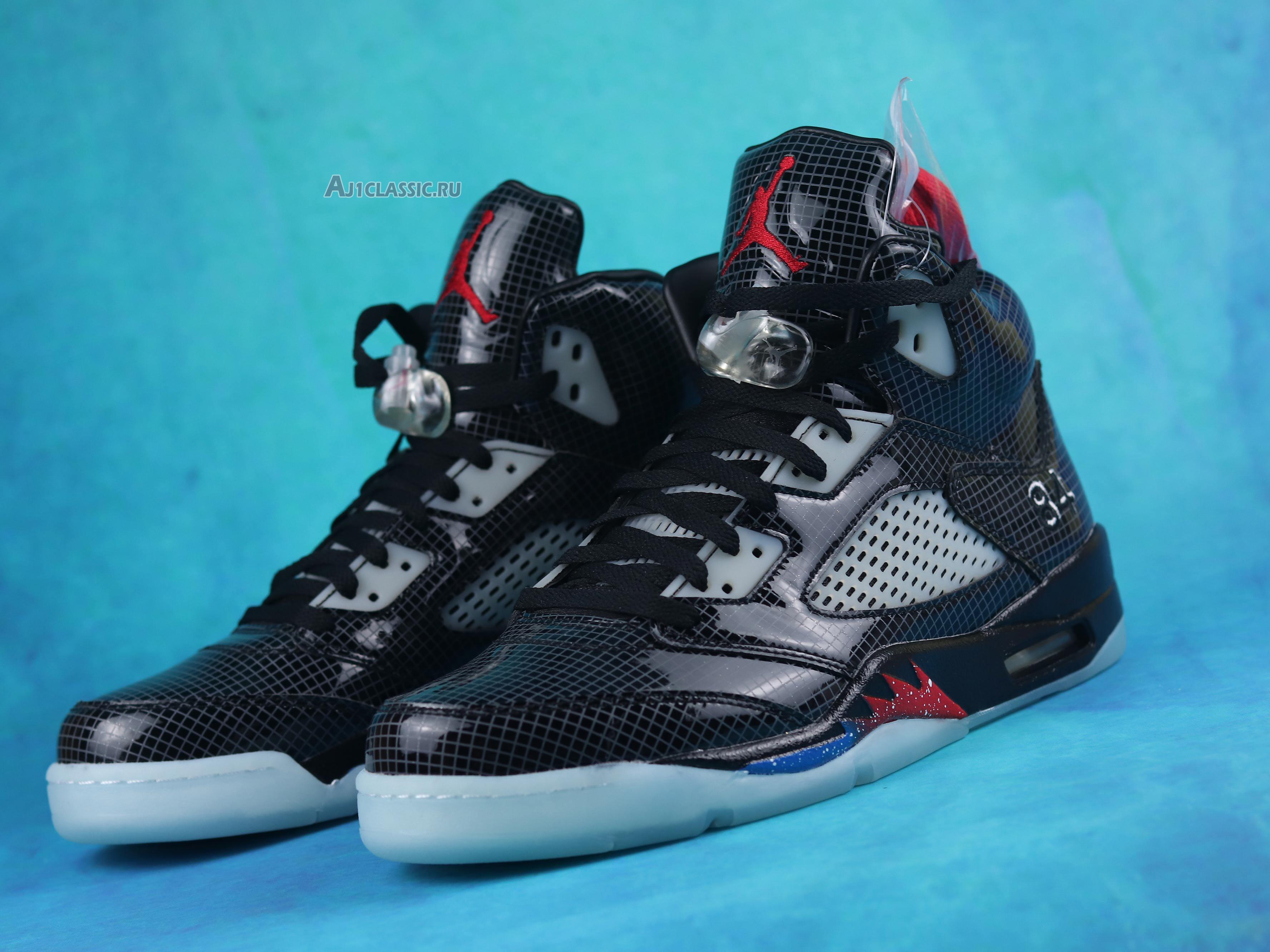 New Supreme x Air Jordan 5 Retro "Transformers - Black Ops"  HO15 MNJDLS 204 752667 Shoes