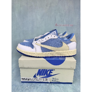 Buy Travis Scott x Fragment x Air Jordan 1 Low "UNC Blue" DM7866-134 Quality Reps Replicas Shoes