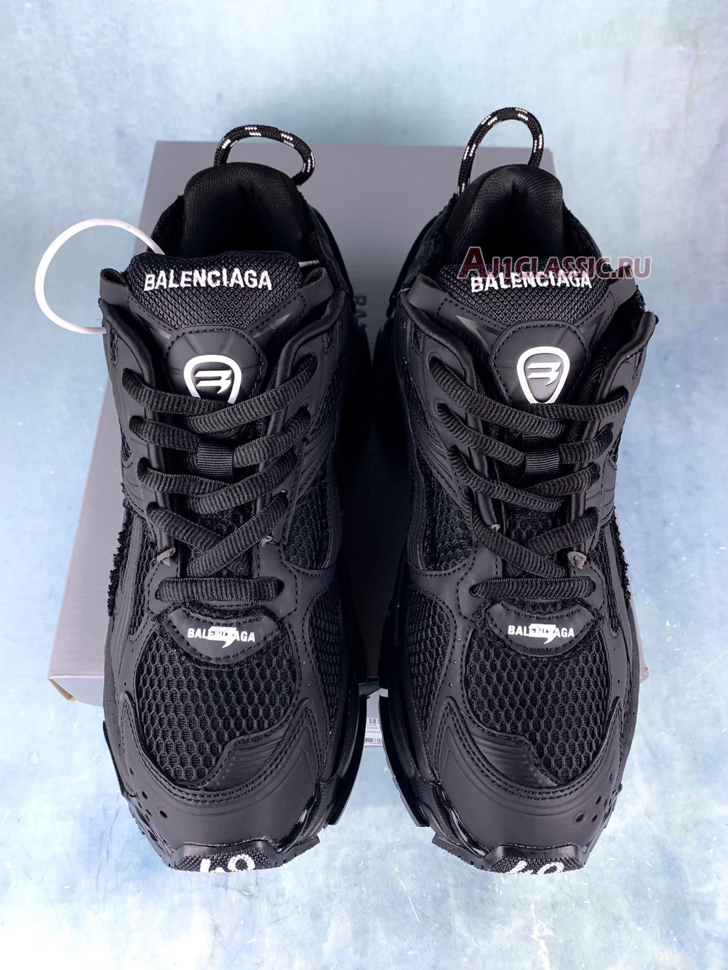 New Balenciaga Runner Sneaker "Black" 677402 W3RBT 1000 Shoes