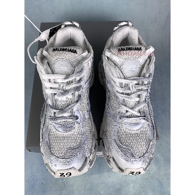 Buy Balenciaga Runner Sneaker "White Gey Silver" 677403 W3RBL 8100-1 Quality Reps Replicas Shoes