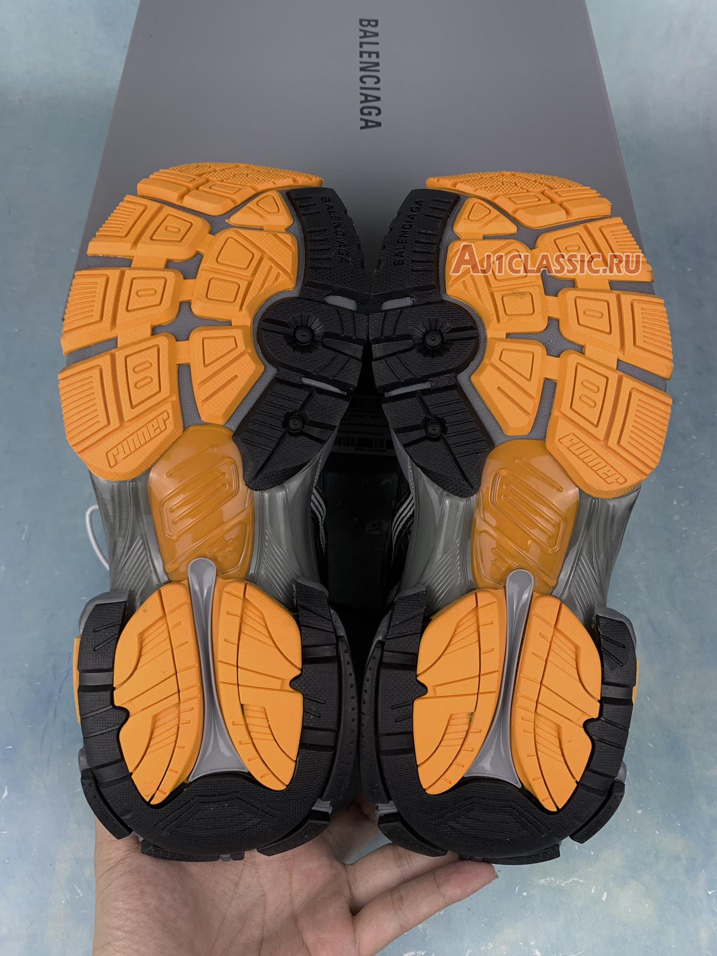 New Balenciaga Runner Sneaker "Black Grey Neon Orange" 772774 W3RNY 1878 Shoes