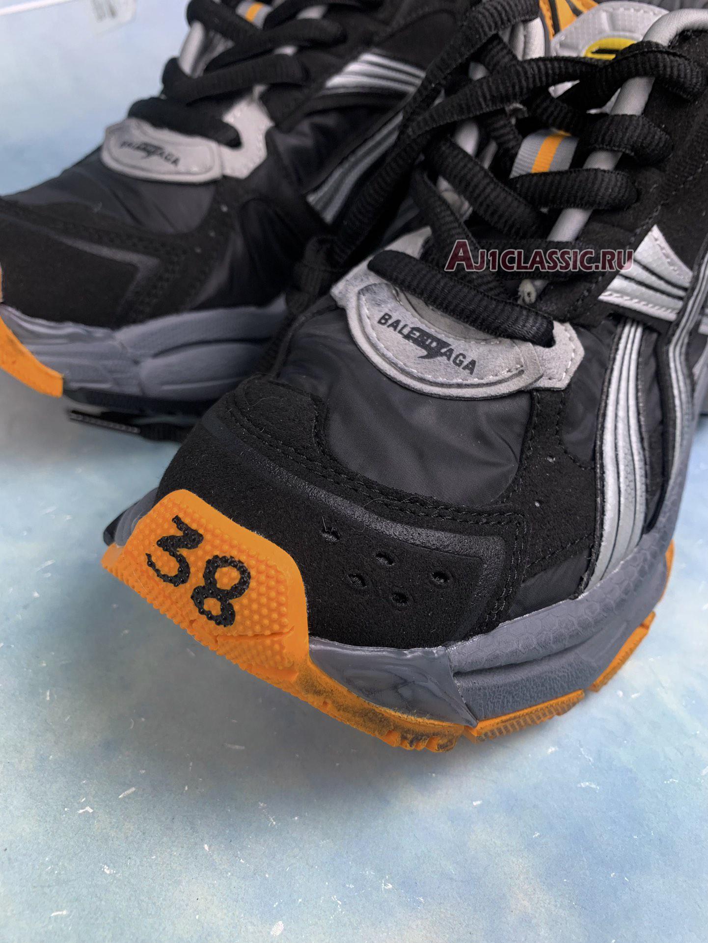 New Balenciaga Runner Sneaker "Black Grey Neon Orange" 772774 W3RNY 1878 Shoes