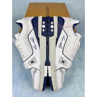 Buy Louis Vuitton Trainer Low "#54 Signature - White Marine" 1ABNIL Quality Reps Replicas Shoes