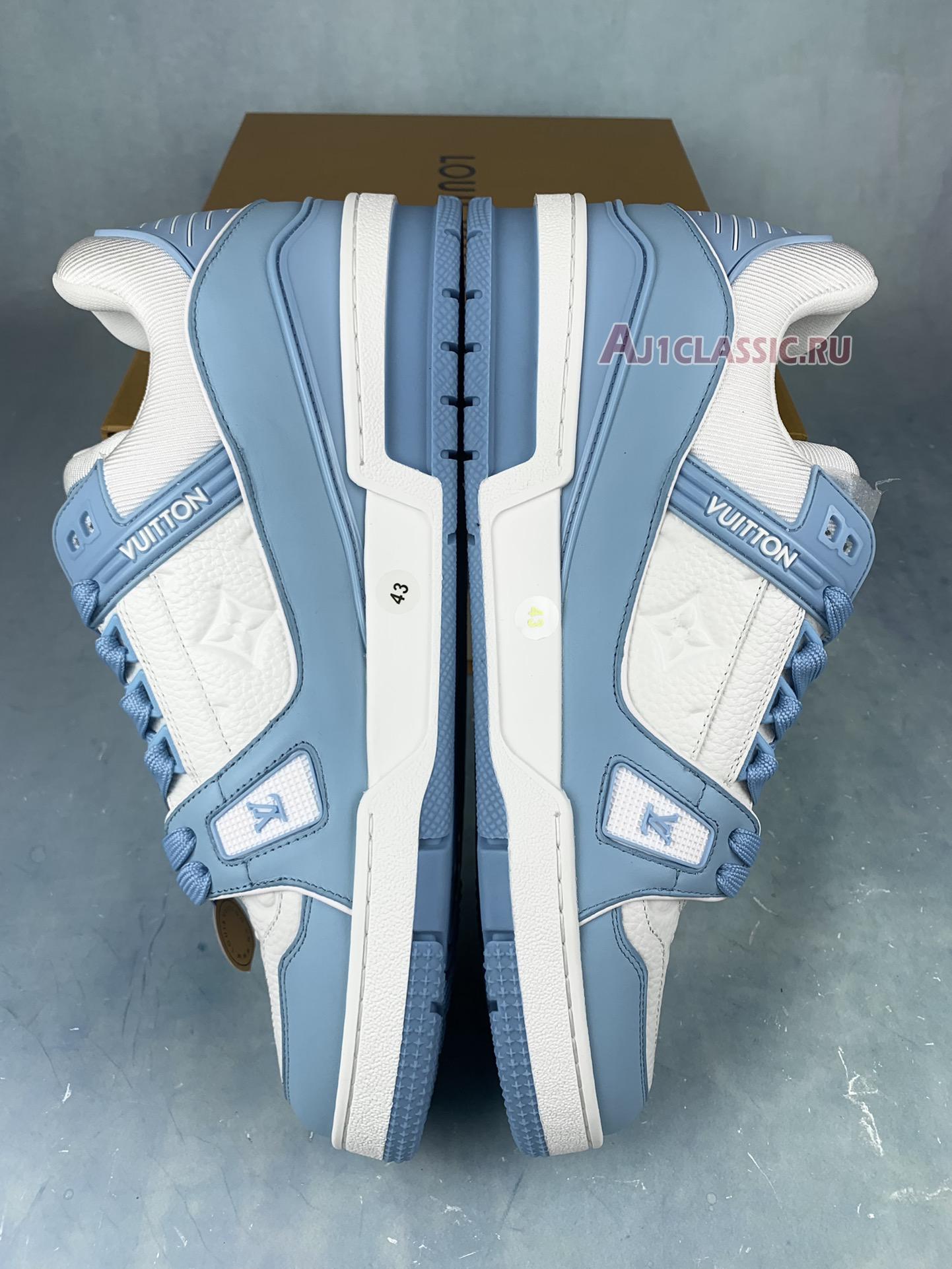 New Louis Vuitton Trainer Low "White Sky Blue" 1AA6X4 Shoes