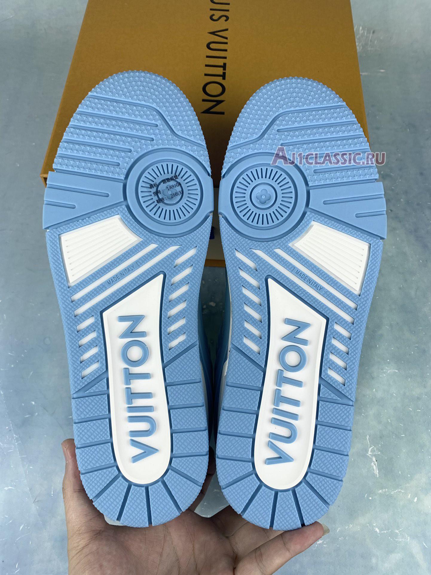 New Louis Vuitton Trainer Low "White Sky Blue" 1AA6X4 Shoes