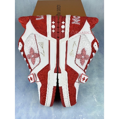 Buy Louis Vuitton Trainer Sneaker "Red" 1ABLXJ Quality Reps Replicas Shoes