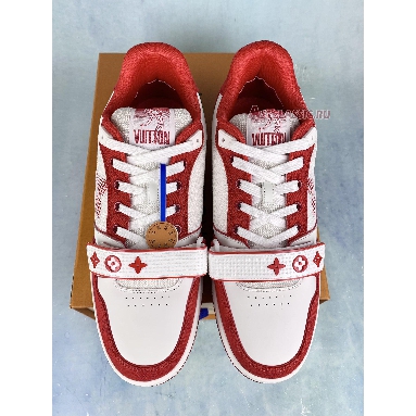 Buy Louis Vuitton Trainer Sneaker "Red" 1ABLXJ Quality Reps Replicas Shoes