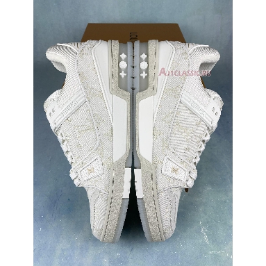 Buy Louis Vuitton Trainer Low Canvas "White" 1A8WAU-1 Quality Reps Replicas Shoes