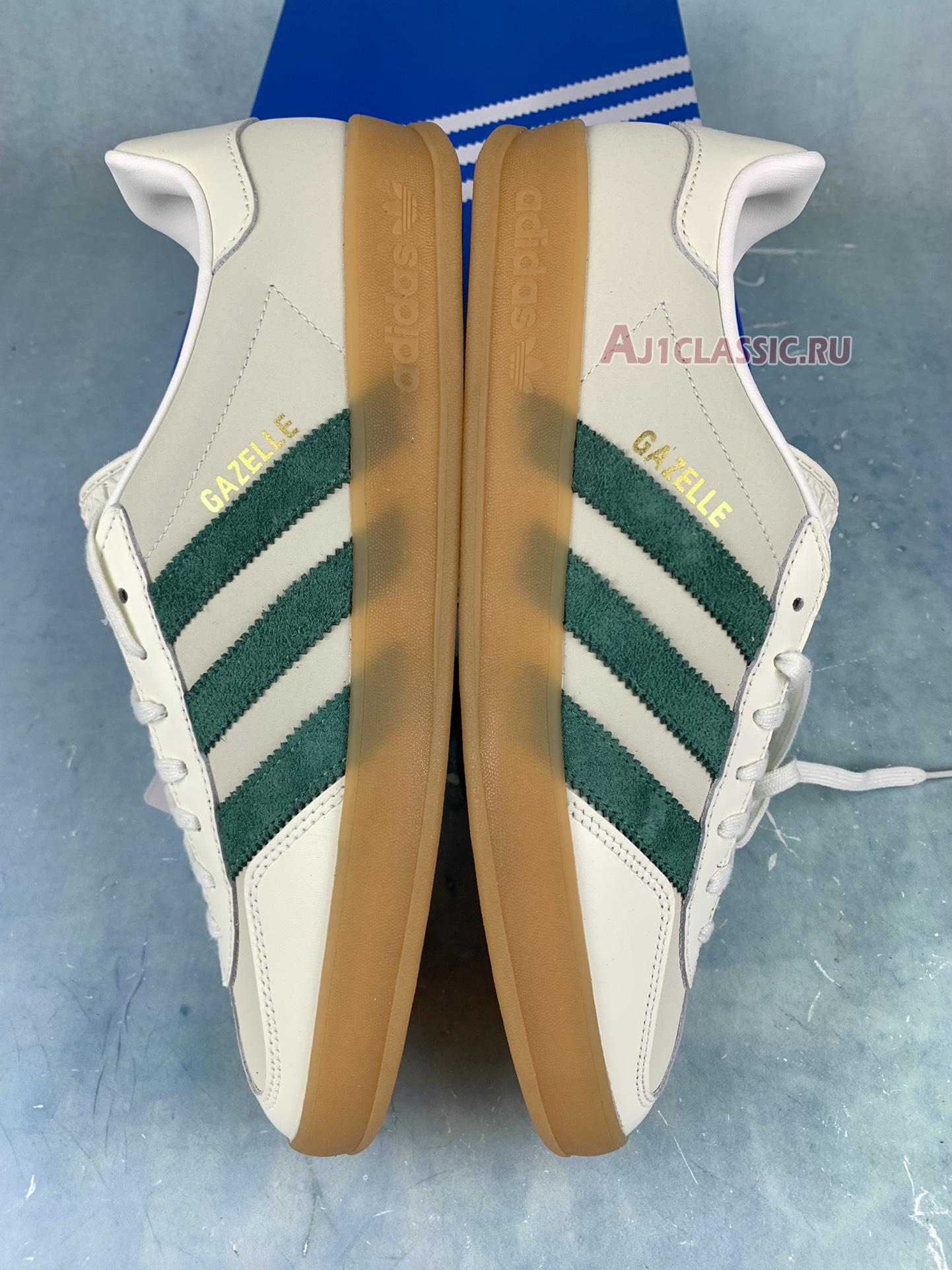 New Adidas Gazelle Indoor "Off White Dark Green" ID2567 Shoes