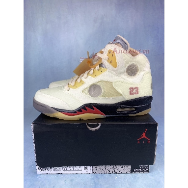 Buy Off-White x Air Jordan 5 SP "Sail" DH8565-100-1 Quality Reps Replicas Shoes