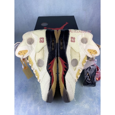 Buy Off-White x Air Jordan 5 SP "Sail" DH8565-100-1 Quality Reps Replicas Shoes