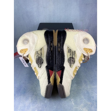 Buy Off-White x Air Jordan 5 SP "Sail" DH8565-100-1 Quality Reps Replicas Shoes