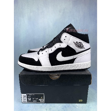 Buy Air Jordan 1 Retro Mid "Tuxedo" 554724-113-1 Quality Reps Replicas Shoes