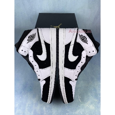 Buy Air Jordan 1 Retro Mid "Tuxedo" 554724-113-1 Quality Reps Replicas Shoes