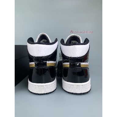 Buy Air Jordan 1 Mid Patent SE "Black Metallic Gold" 852542-007-1 Quality Reps Replicas Shoes