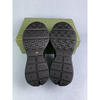 Buy Gucci Rhyton Sneaker "Black leather" 721751 0G2R0 1000 Quality Reps Replicas Shoes