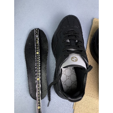 Buy Gucci Rhyton Sneaker "Black leather" 721751 0G2R0 1000 Quality Reps Replicas Shoes