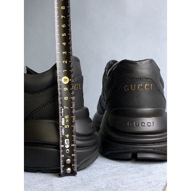 Buy Gucci Rhyton Sneaker "Black leather" 721751 0G2R0 1000 Quality Reps Replicas Shoes
