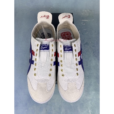 Buy Onitsuka Tiger Mexico 66 Slip-On "White Dark-Blue" D507L-0152-1 Quality Reps Replicas Shoes