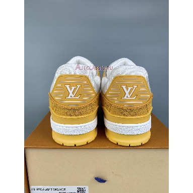 Buy Louis Vuitton LV Trainer Sneaker "Yellow Monogram Denim White" 1A9JHF Quality Reps Replicas Shoes