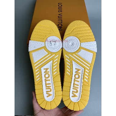 Buy Louis Vuitton LV Trainer Sneaker "Yellow Monogram Denim White" 1A9JHF Quality Reps Replicas Shoes