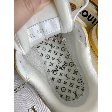 Buy Louis Vuitton LV Trainer Sneaker "Yellow Monogram Denim White" 1A9JHF Quality Reps Replicas Shoes