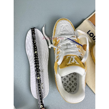 Buy Louis Vuitton LV Trainer Sneaker "Yellow Monogram Denim White" 1A9JHF Quality Reps Replicas Shoes