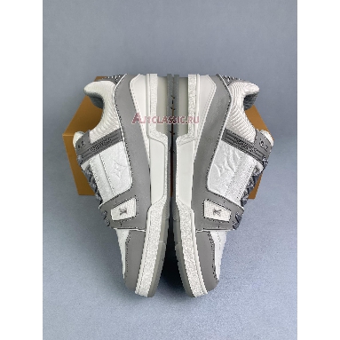 Buy Louis Vuitton LV Trainer Sneaker "Grey White" 1A8KBA Quality Reps Replicas Shoes