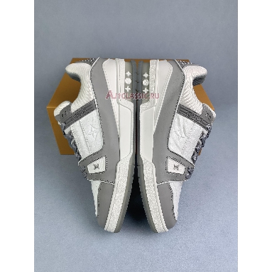 Buy Louis Vuitton LV Trainer Sneaker "Grey White" 1A8KBA Quality Reps Replicas Shoes