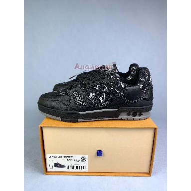 Buy Louis Vuitton LV Trainer Sneaker "Nigo Black Denim" 1A9IPX Quality Reps Replicas Shoes