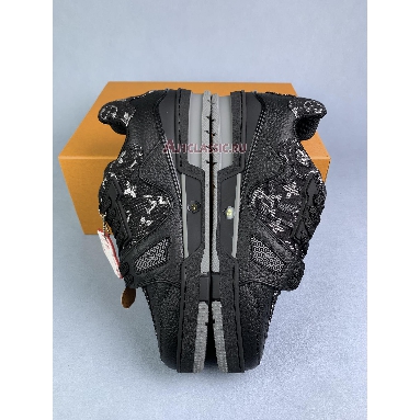 Buy Louis Vuitton LV Trainer Sneaker "Nigo Black Denim" 1A9IPX Quality Reps Replicas Shoes