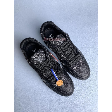 Buy Louis Vuitton LV Trainer Sneaker "Nigo Black Denim" 1A9IPX Quality Reps Replicas Shoes