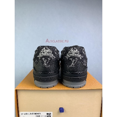 Buy Louis Vuitton LV Trainer Sneaker "Nigo Black Denim" 1A9IPX Quality Reps Replicas Shoes