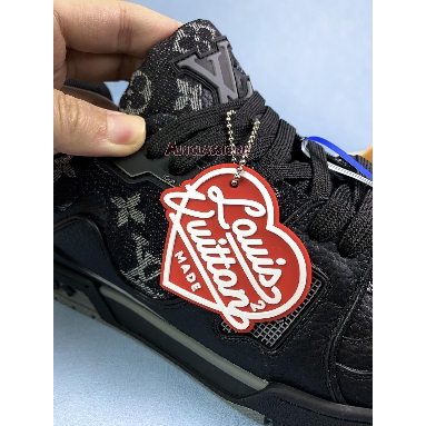 Buy Louis Vuitton LV Trainer Sneaker "Nigo Black Denim" 1A9IPX Quality Reps Replicas Shoes