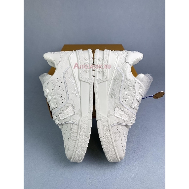 Buy Louis Vuitton LV Trainer Sneaker "White Grey Signature" 1A8WAY-1 Quality Reps Replicas Shoes