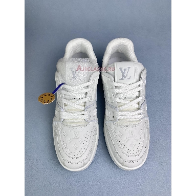 Buy Louis Vuitton LV Trainer Sneaker "White Grey Signature" 1A8WAY-1 Quality Reps Replicas Shoes