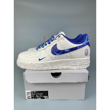 Buy Bape x Nike Air Force 1 Low "White Camo Blue" PF9055-759 Quality Reps Replicas Shoes