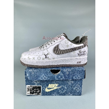 Buy Louis Vuitton x Nike Air Force 1 "White Brown" CV0670-300 Quality Reps Replicas Shoes