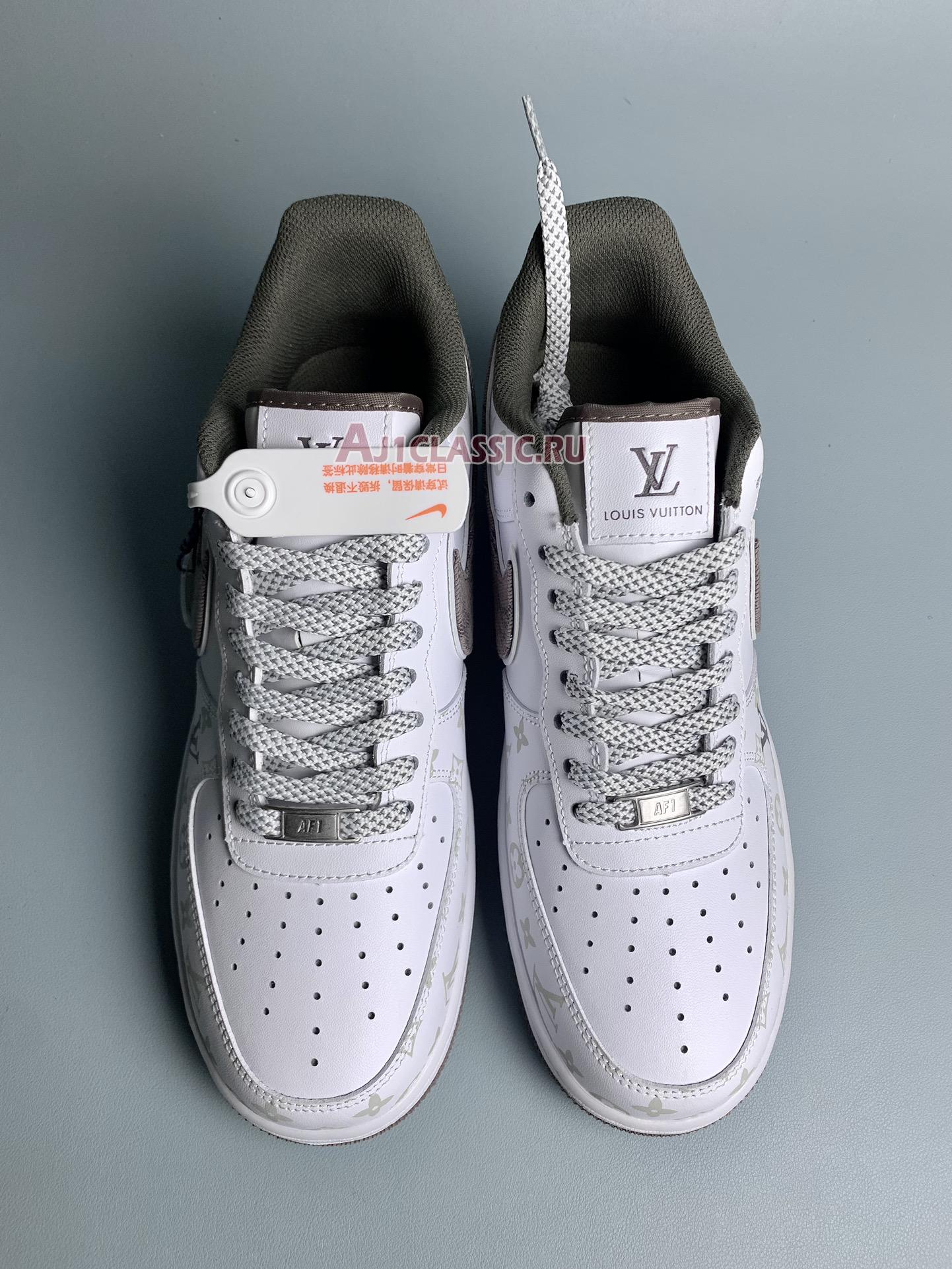 New Louis Vuitton x Nike Air Force 1 "White Brown" CV0670-300 Shoes
