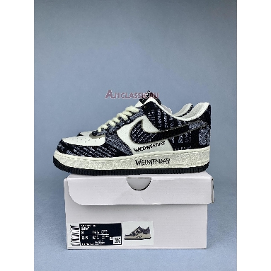 Buy Wednesday Addams x Nike Air Force 1 Low "Black White" FB0607-011 Quality Reps Replicas Shoes