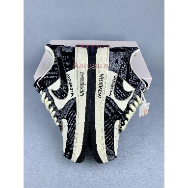 Buy Wednesday Addams x Nike Air Force 1 Low "Black White" FB0607-011 Quality Reps Replicas Shoes