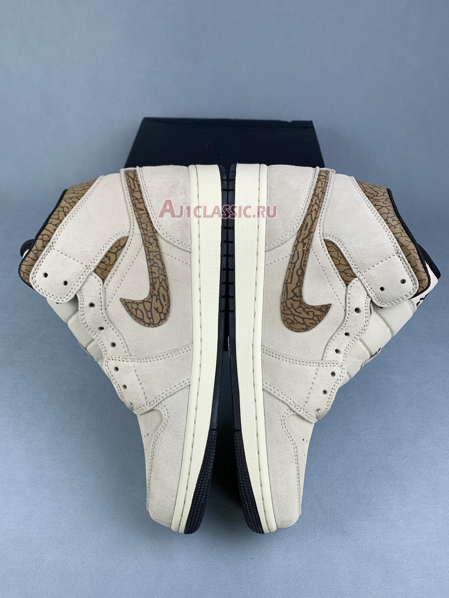 New Air Jordan 1 Mid SE "Brown Elephant" DZ4129-102 Shoes