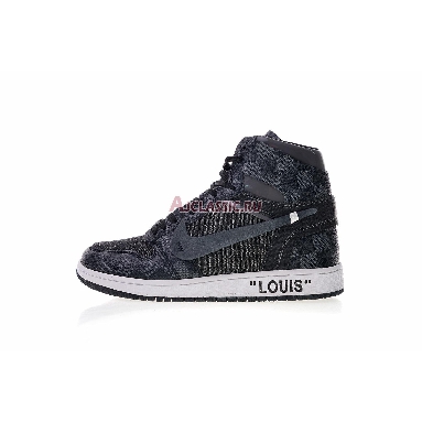 Buy Louis Vuitton x Off-White x Air Jordan 1 "Off-Louis Grey Black" AQ0818-001 (Includes one LV suitcase) Quality Reps Replicas Shoes