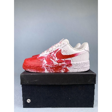 Buy Nike Air Force 1 Low 07 "Custom Blood Stained White Red" CW2288-111-4 Quality Reps Replicas Shoes