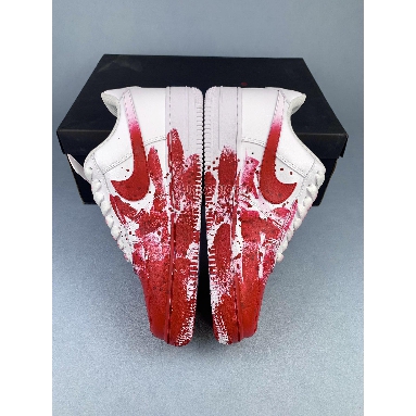 Buy Nike Air Force 1 Low 07 "Custom Blood Stained White Red" CW2288-111-4 Quality Reps Replicas Shoes