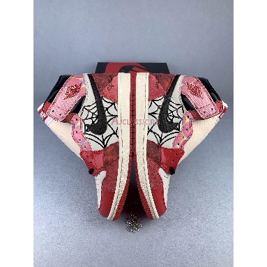 Buy Custom Air Jordan 1 Retro High "Spider- Red Black" DV1748-601-2 Quality Reps Replicas Shoes